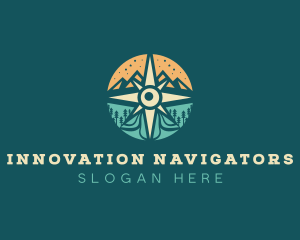 Mountain Field Exploration logo design