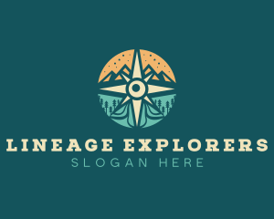 Mountain Field Exploration logo design