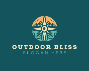 Mountain Field Exploration logo design