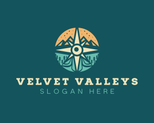 Mountain Field Exploration logo design