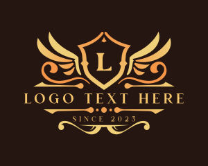 Luxury Wings Shield logo