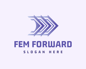 Forward Shipping Logistics logo design