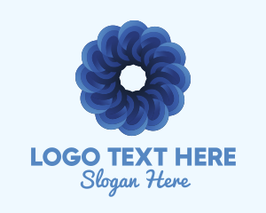 Blue Flower Garden logo design