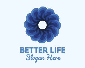 Blue Flower Garden logo design