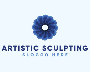 Blue Flower Garden logo design