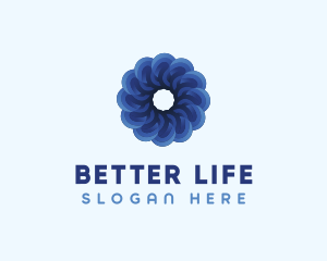 Blue Flower Garden logo design