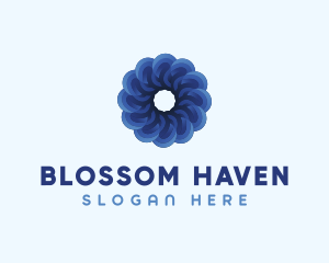 Blue Flower Garden logo design