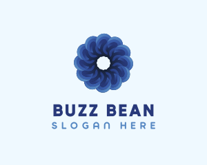 Blue Flower Garden logo design