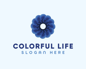 Blue Flower Garden logo design