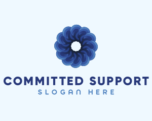 Blue Flower Garden logo design