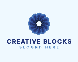 Blue Flower Garden logo design