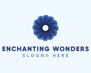 Blue Flower Garden logo design