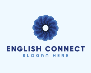 Blue Flower Garden logo design