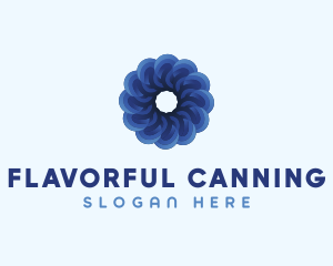 Blue Flower Garden logo design