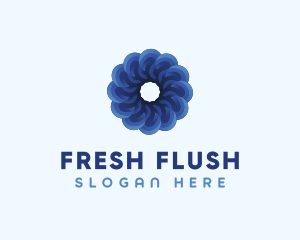 Blue Flower Garden logo design