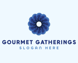 Blue Flower Garden logo design