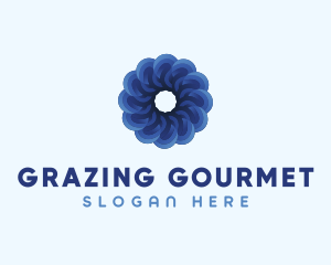 Blue Flower Garden logo design