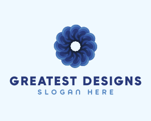 Blue Flower Garden logo design