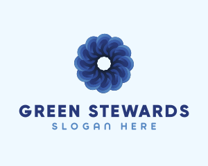 Blue Flower Garden logo design