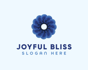 Blue Flower Garden logo design