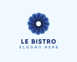 Blue Flower Garden logo design