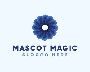 Blue Flower Garden logo design