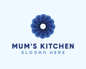 Blue Flower Garden logo design