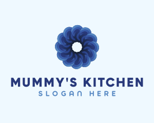 Blue Flower Garden logo design