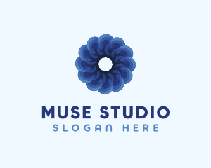 Blue Flower Garden logo design