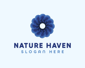 Blue Flower Garden logo design