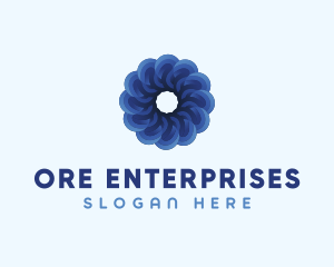 Blue Flower Garden logo design