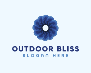 Blue Flower Garden logo design