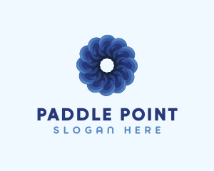 Blue Flower Garden logo design