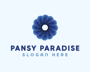 Blue Flower Garden logo design