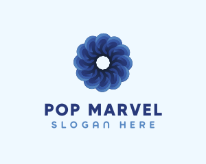 Blue Flower Garden logo design