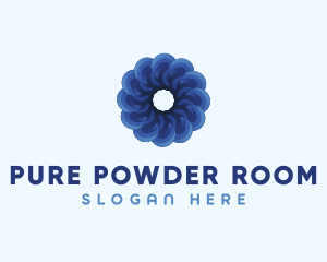 Blue Flower Garden logo design