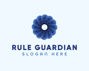 Blue Flower Garden logo design