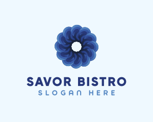 Blue Flower Garden logo design