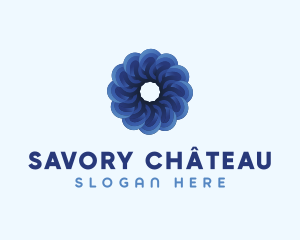 Blue Flower Garden logo design