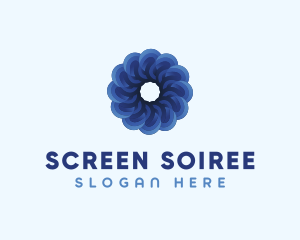 Blue Flower Garden logo design