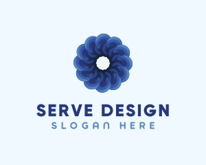 Blue Flower Garden logo design