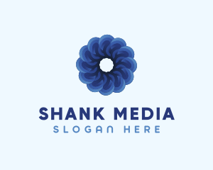 Blue Flower Garden logo design