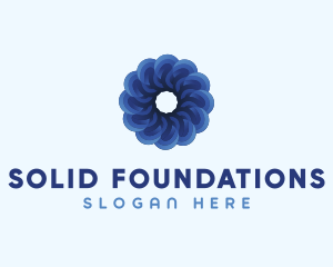 Blue Flower Garden logo design