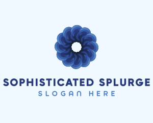 Blue Flower Garden logo design