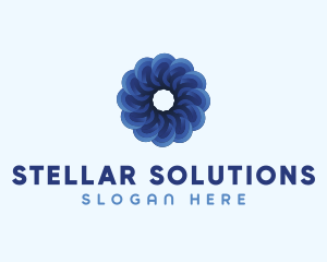 Blue Flower Garden logo design