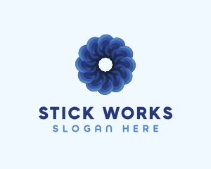 Blue Flower Garden logo design