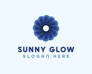 Blue Flower Garden logo design