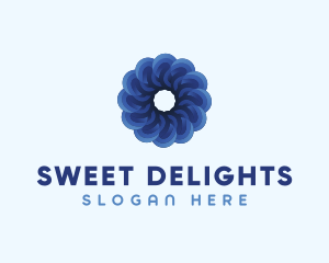 Blue Flower Garden logo design