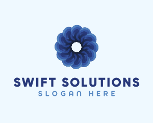 Blue Flower Garden logo design