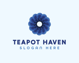 Blue Flower Garden logo design